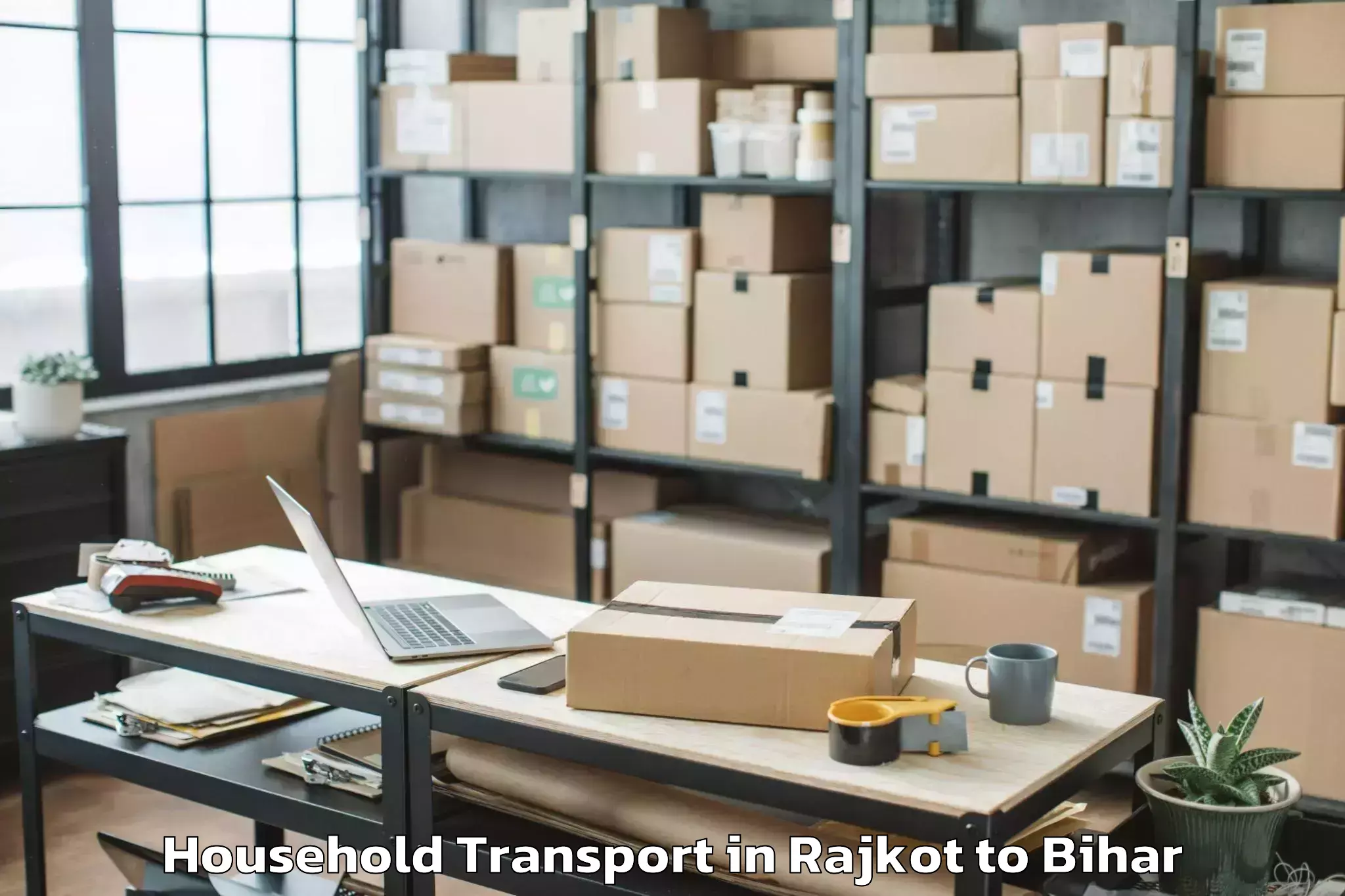 Quality Rajkot to Dhuraiya Household Transport